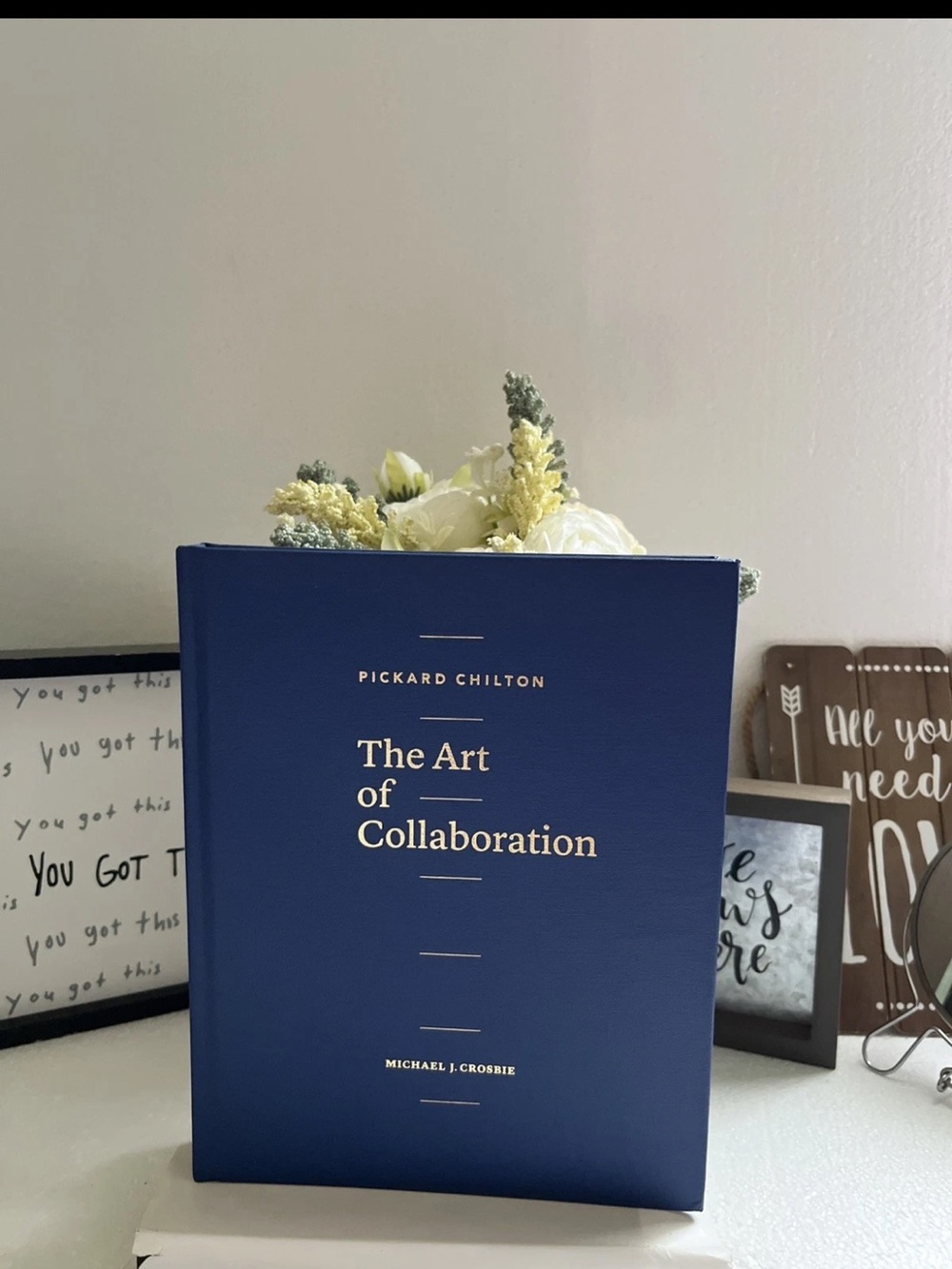 The Art of Collaboration Hardcover - Navy Blue Michael Crosbie